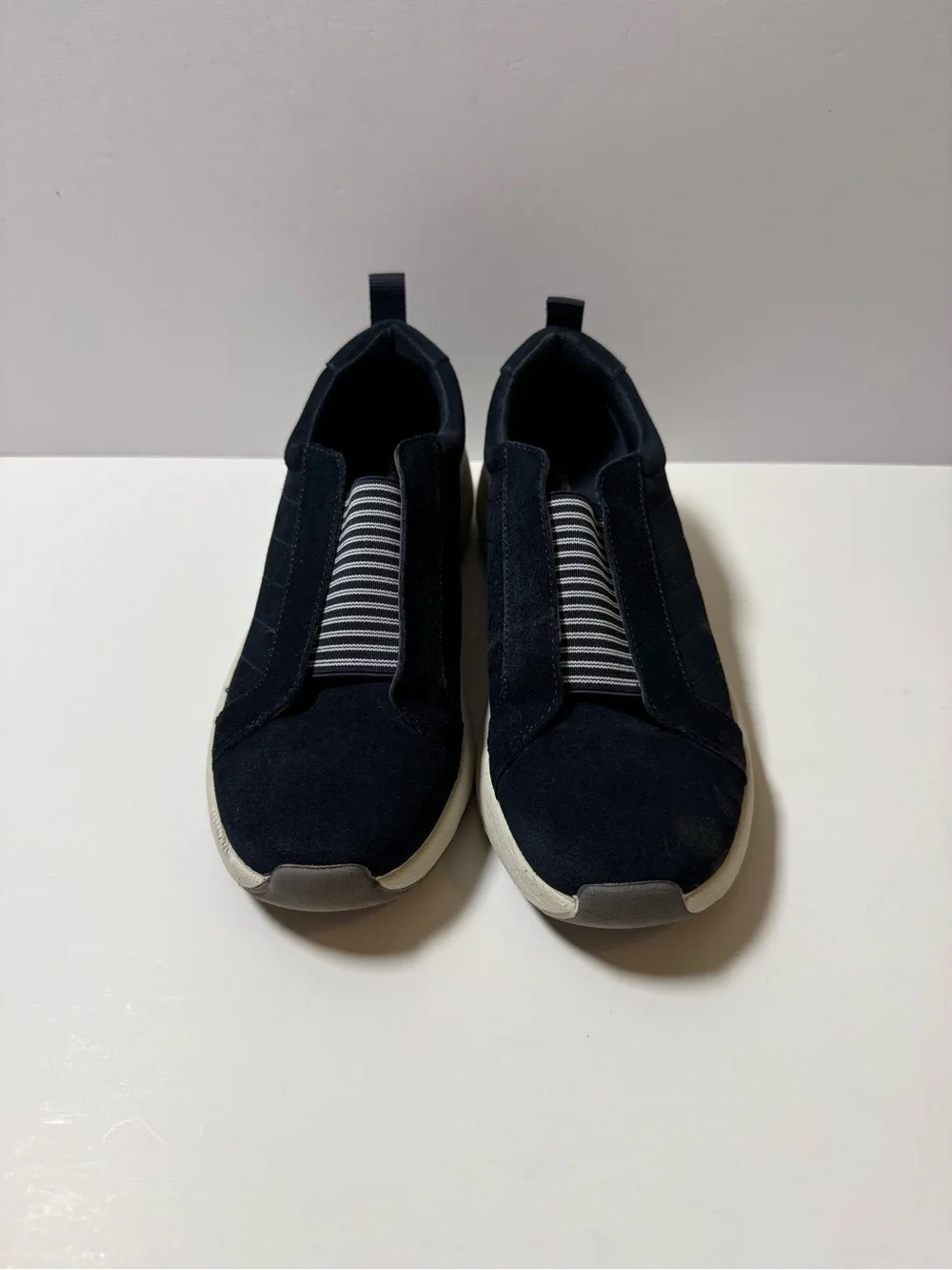 Lands' End Navy Slip-On Casual Sneakers